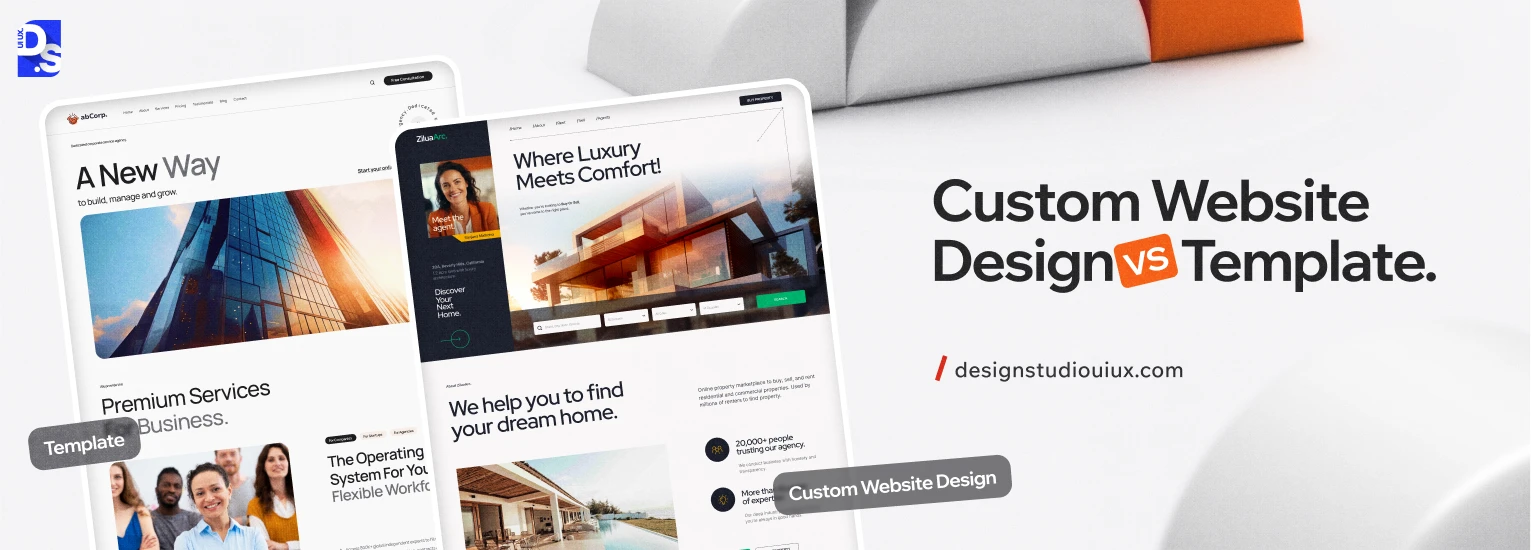 Custom Website Design Vs Template or Theme Design