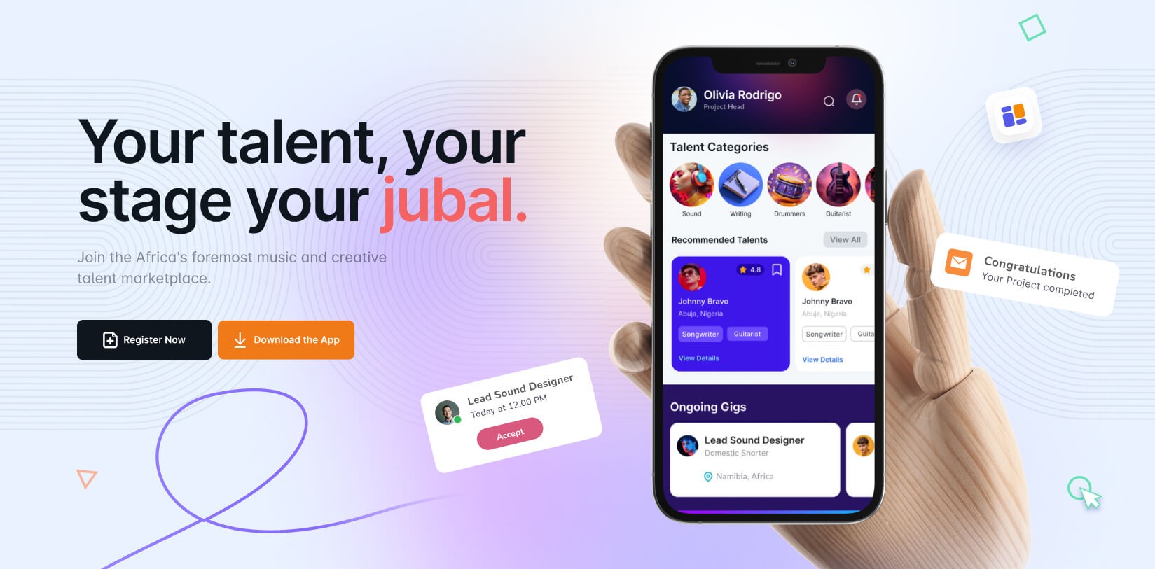 Music Mobile App UI/UX Design Case Study for Jubal Brand